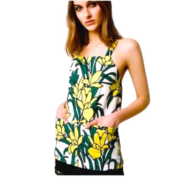 TOPSHOP RETRO 60s VIBE FLORAL SUMMER TOP - Picture 1 of 10